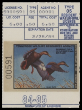 Picture of 1984 Tennessee Duck Stamp MNH VF