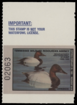 Picture of 1988 Tennessee Duck Stamp MNH VF