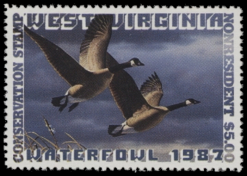 Picture of 1987 West Virginia Duck Stamp - First of State MNH VF