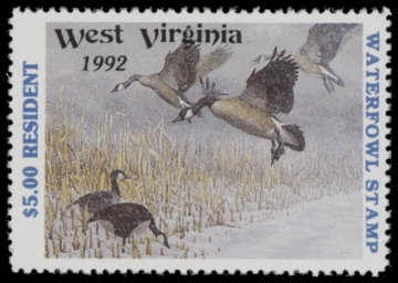 Picture of 1992 West Virginia Duck Stamp MNH VF