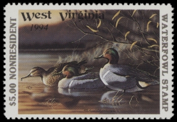 Picture of 1994 West Virginia Duck Stamp MNH VF