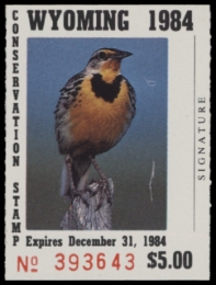 Picture of 1984 Wyoming Duck Stamp - First of State MNH VF