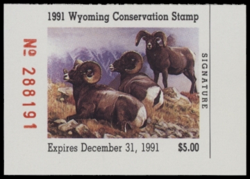Picture of 1991 Wyoming Duck Stamp MNH VF