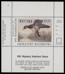 Picture of 1991 Washington Duck Stamp MNH VF