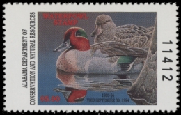 Picture of 1993 Alabama Duck Stamp MNH VF