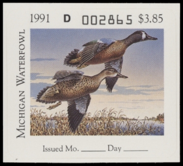 Picture of 1991 Michigan Duck Stamp MNH VF