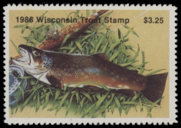 Picture of 1986 Wisconsin Trout Stamp MNH VF