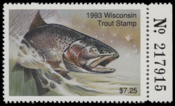 Picture of 1993 Wisconsin Trout Stamp MNH VF