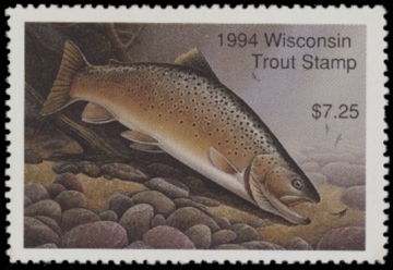 Picture of 1994 Wisconsin Trout Stamp MNH VF