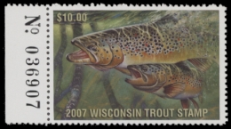 Picture of 2007 Wisconsin Trout Stamp MNH VF