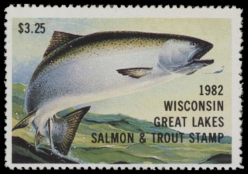 Picture of 1982 Wisconsin Great Lakes Salmon & Trout Stamp  MNH VF
