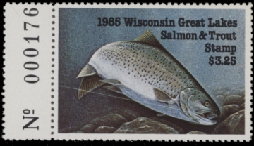 Picture of 1985 Wisconsin Great Lakes Salmon & Trout Stamp  MNH VF