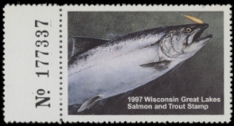 Picture of 1997 Wisconsin Great Lakes Salmon & Trout Stamp  MNH VF