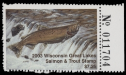 Picture of 2003 Wisconsin Great Lakes Salmon & Trout Stamp  MNH VF