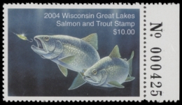 Picture of 2004 Wisconsin Great Lakes Salmon & Trout Stamp  MNH VF