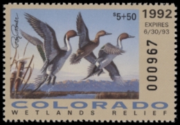 Picture of 1992 Colorado Duck Stamp GE MNH VF