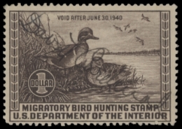 Picture of RW6 1939 Duck Stamp  Used F-VF