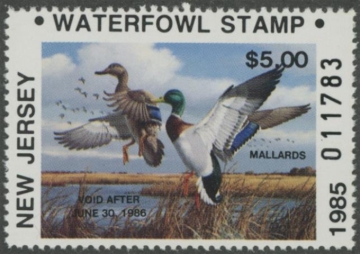 Picture of 1985 New Jersey NR Duck Stamp MNH VF