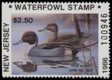Picture of 1986 New Jersey Duck Stamp MNH VF