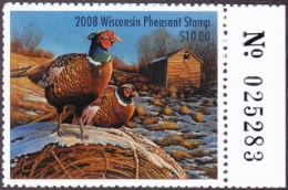 Picture of 2008 Wisconsin Pheasant Stamp MNH VF