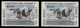 Picture of 1987 New Jersey Duck Stamps Error MNH VF