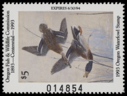 Picture of 1993 Oregon Duck Stamp MNH VF