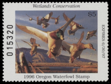 Picture of 1996 Oregon Duck Stamp MNH VF