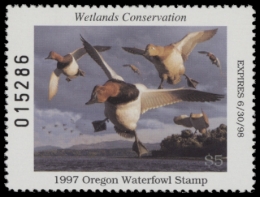 Picture of 1997 Oregon Duck Stamp MNH VF
