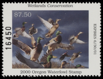 Picture of 2000 Oregon Duck Stamp MNH VF