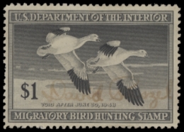 Picture of RW14 1947 Duck Stamp  Used F-VF