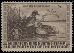 Picture of RW6 1939 Duck Stamp  Used F-VF
