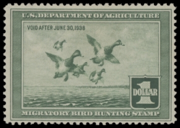 Picture of RW4 1937 Duck Stamp  MLH F-VF