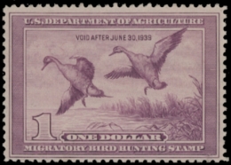 Picture of RW5 1938 Duck Stamp  MLH F-VF