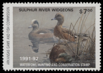 Picture of 1991 Arkansas Duck Stamp MNH VF