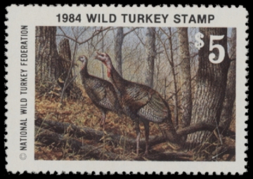 Picture of 1984 National Wild Turkey Federation Wild Turkey Stamp MNH VF
