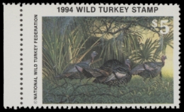 Picture of 1994 National Wild Turkey Federation Wild Turkey Stamp MNH VF