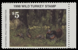 Picture of 1998 National Wild Turkey Federation Wild Turkey Stamp MNH VF