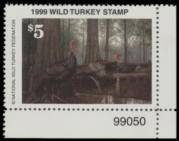 Picture of 1999 National Wild Turkey Federation Wild Turkey Stamp MNH VF