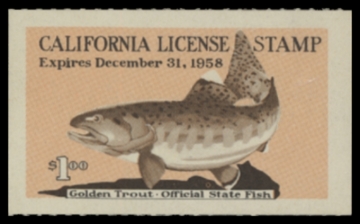 Picture of 1958 California Fishing Stamp