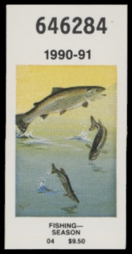 Picture of 1990 New York Fishing Stamp