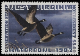 Picture of 1987 West Virginia Non-Resident Duck Stamp