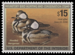 Picture of RW72 2005 Duck Stamp. MLH F-VF