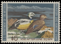 Picture of RW40 1973 Duck Stamp. MLH