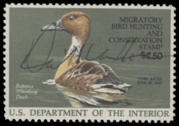 Picture of RW53 1986 Duck Stamp. Used. F-VF