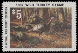 Picture of 1982 National Wild Turkey Federation Wild Turkey Stamp