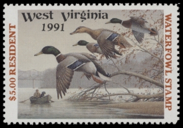 Picture of 1991 West Virginia Duck Stamp