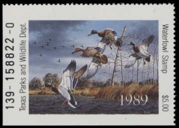 Picture of 1989 Texas Duck Stamp