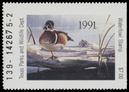 Picture of 1991 Texas Duck Stamp