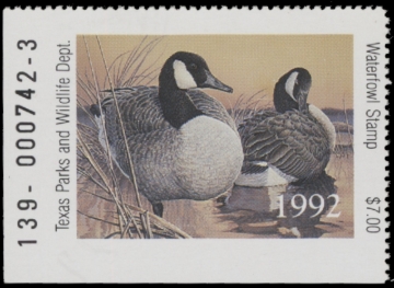 Picture of 1992 Texas Duck Stamp