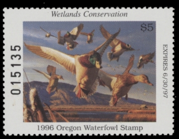 Picture of 1996 Oregon Duck Stamp